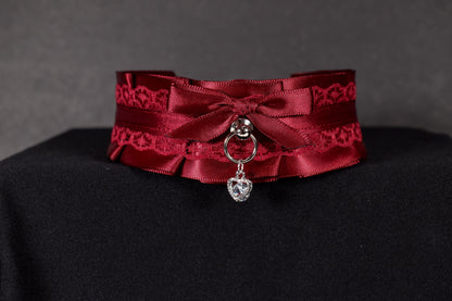 Burgundy Valentine's Choker