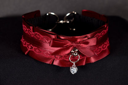 Burgundy Valentine's Choker