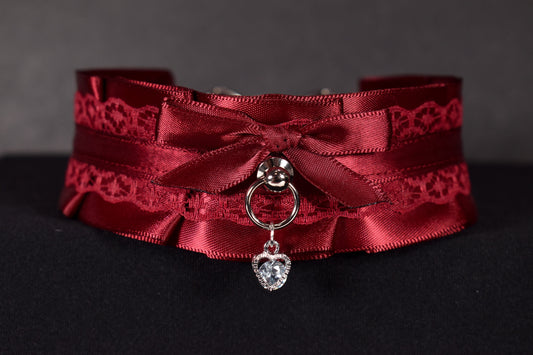 Burgundy Valentine's Choker