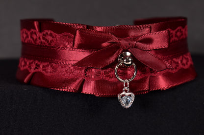 Burgundy Valentine's Choker