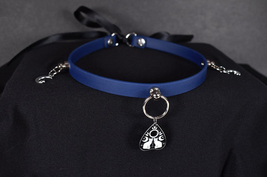 Biothane Blue Ouija Cats Choker