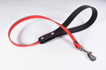 Black +  Red Biothane Leash