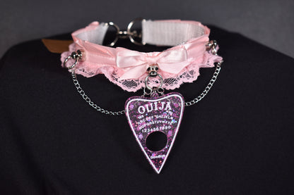 Pink Ouija Lace Choker