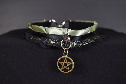 Green Pentacle Choker