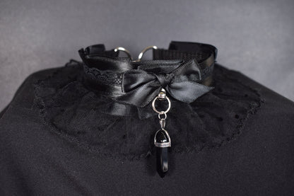 Black Large Lace Choker