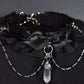 Goth Crystal Choker