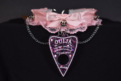 Pink Ouija Lace Choker