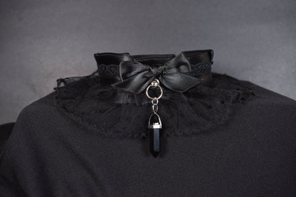 Black Large Lace Choker