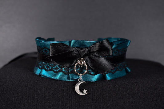 Teal Moon Choker